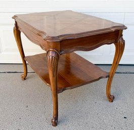 Basset Furniture French Provincial-style Two-tiered Side Table