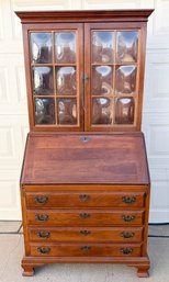 Chippendale-style Secretary Desk And Bookcase From The Maddox Table Company Of Jamestown, NY
