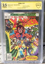 X-Men #107 Published By Marvel In October 1977, CBCS Graded 2.5 Autographed By Chris Claremont