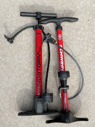 Schwinn Air Driver 1100 Bicycle Bike Pump And A Bell Sports Windstorm Floor Pump