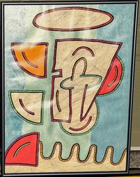 Colorado Artist Mark Friday Artist Modern Abstract Artwork Featuring Geometric Shapes And Vibrant Colors