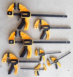 Lot Of DEWALT Trigger Clamps Of Various Sizes