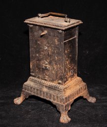 Antique 19th-century French Cast Iron Clockwork Rotisserie Spit Jack (no Key)