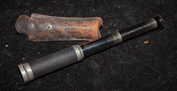 Mid 20th Century Wollensak Spotting Scope Or Spyglass And Leather Case