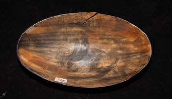 Hand-carved Steer Horn Bowl