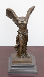 A. Fernandez Signed Reproduction Of Nike Winged Victory  Sculpture