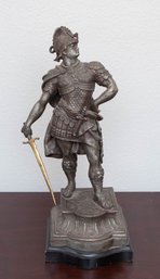 Roman Warrior Cast Metal Statue
