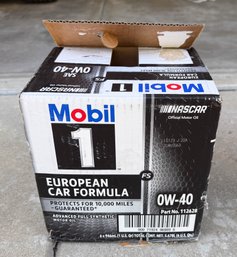 Unopened 6-pack Of 1-quart Bottles Of Mobil 1 FS European Car Formula 0W-40 Full Synthetic Motor Oil