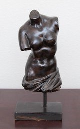 Goddess Female Torso Metal Sculpture