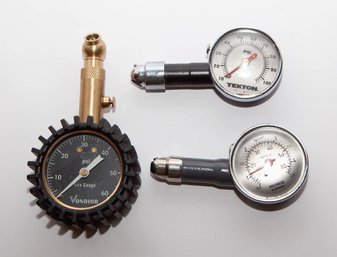 Vondior Heavy Duty Tire Pressure Gauge And TEKTON Mini Dial Tire Gauge