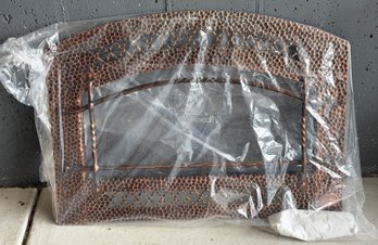 NEW Artisan FPX Hammered Copper And Cast Iron Fireplace Screen
