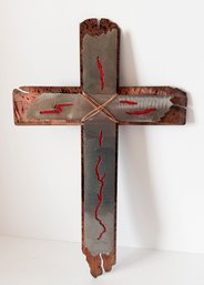 Rustic Handcrafted Southwest-style Metal Cross