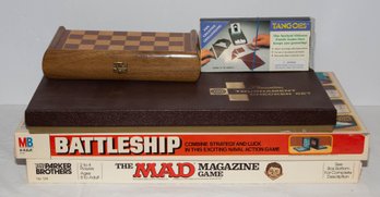 Vintage Lot Of Board, Checkers And Puzzle Games Includes The MAD Magazine Game