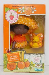 1982 Kenner Strawberry Shortcake Orange Blossom Doll With Her Marmalade Pet NIB