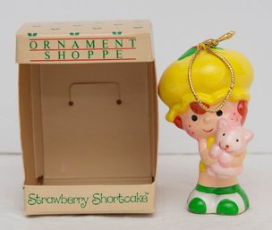 1980s  American Greetings Strawberry Shortcake Apple Dumplin' Christmas Ornament