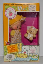 1982 Kenner Strawberry Shortcake 'Butter Cookie' Doll With Her Pet, Jelly Bear NIB