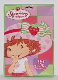 Vintage Strawberry Shortcake Valentine's Day Card Kit, Featuring 32 Valentines And Stickers New