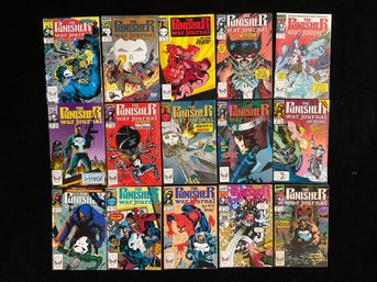 Marvel Comics 1989-90 The Punisher War Journal Vol. 3-17  And Crossovers With Wolverine