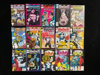 Marvel Comics The Punisher War Journal Issues #33-47 With Cross Over Daredevil And Nomad