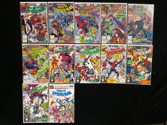 1990s Marvel Comics Web Of Spider-Man Featuring Appearances Green Goblin, The Hulk, The Fantastic Fo
