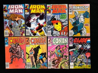 1980s And 90s Marvel  Comics Iron Man, Conan The Barbarian, RoboCop, And G.I. Joe Series