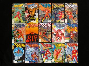 1980s-90s DC Comics The Flash Featuring A Crossover Appearance Of Hawk & Dove