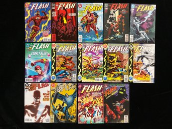 1990s DC Comics The Flash Features Story Arcs Such As 'Chain Lightning  And 'The Black Flash.'