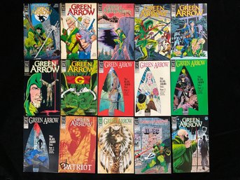 1988-89 DC Comics Green Arrow Issues #27-42 ( Missing #30) Noted For Its 'Mature Readers' Content