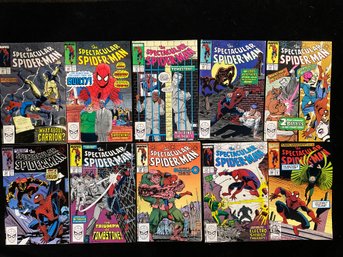 Marvel Comics The Spectacular Spider-Man Issues #149-#157 Plus #186 Featuring Iconic Villains Like Tombstone