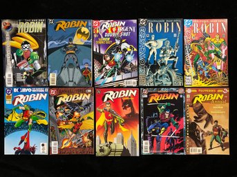 1990s DC Comics Robin Features Series Issues, Annuals, And Special 'Double-Shot' Or 'Showcase' Editions