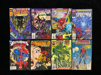 1990s Marvel Comics Spiderman Including The Gathering Of Five,' 'Maximum Clonage,' And 'Funeral For An Octopus