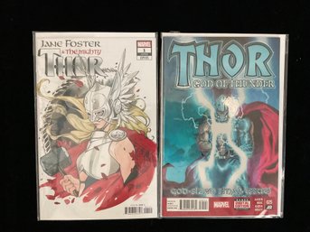 Marvel Comics Jane Foster & The Mighty Thor #1 (2022) And Thor: God Of Thunder #25 (2014)