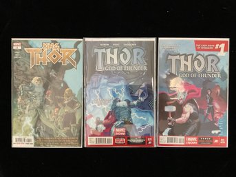 2014 And 2019 Marvel Comics King Thor #1, Thor: God Of Thunder #20 And Thor: God Of Thunder #19