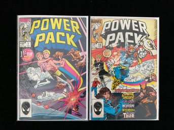 Marvel Comics Power Pack #1 (August 1984) And Power Pack #19 (February 1986)