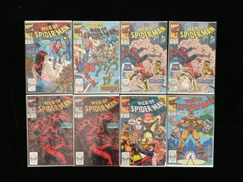 1988-90 Marvel Comics Web Of Spider-Man Issues #42,#44,#57,#58,#59,#60