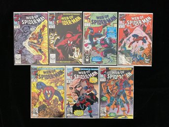 1990-1992 Marvel Comics Web Of Spider-Man Issues #61,#62,#81,#84,#87,#89,#94