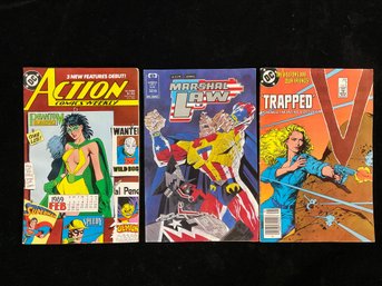 1980s Action Comics #636, Marshal Law #6 And V #7