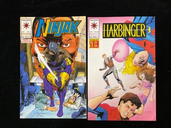 Valiant Comics Ninjak #7 (1994) And Harbinger #18 (1993)