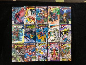 1990s DC Comics Superman Featuring Key Story Arcs Like Zero Hour, Dead Again, And The Day Of The Krypton Man