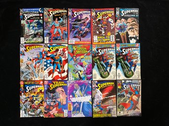 1980s-90s DC Comics Superman Features Time And Time Again!' Storyline