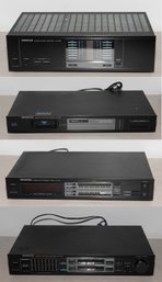 Vintage Stack Of Kenwood Home Audio Components From The Mid-to-late 1980s