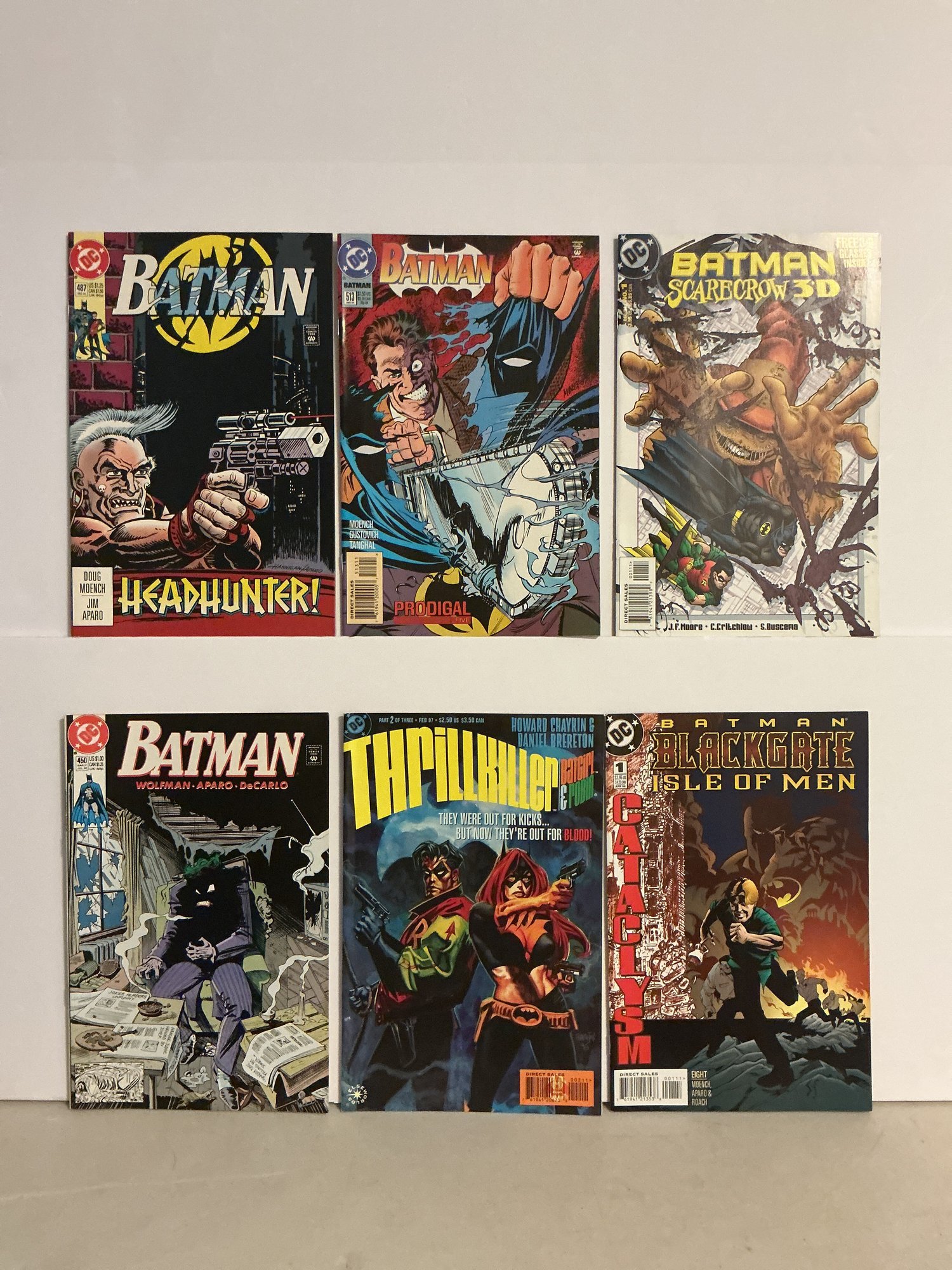Collection Of DC Comic Books Features Several Prominent Batman Titles ...