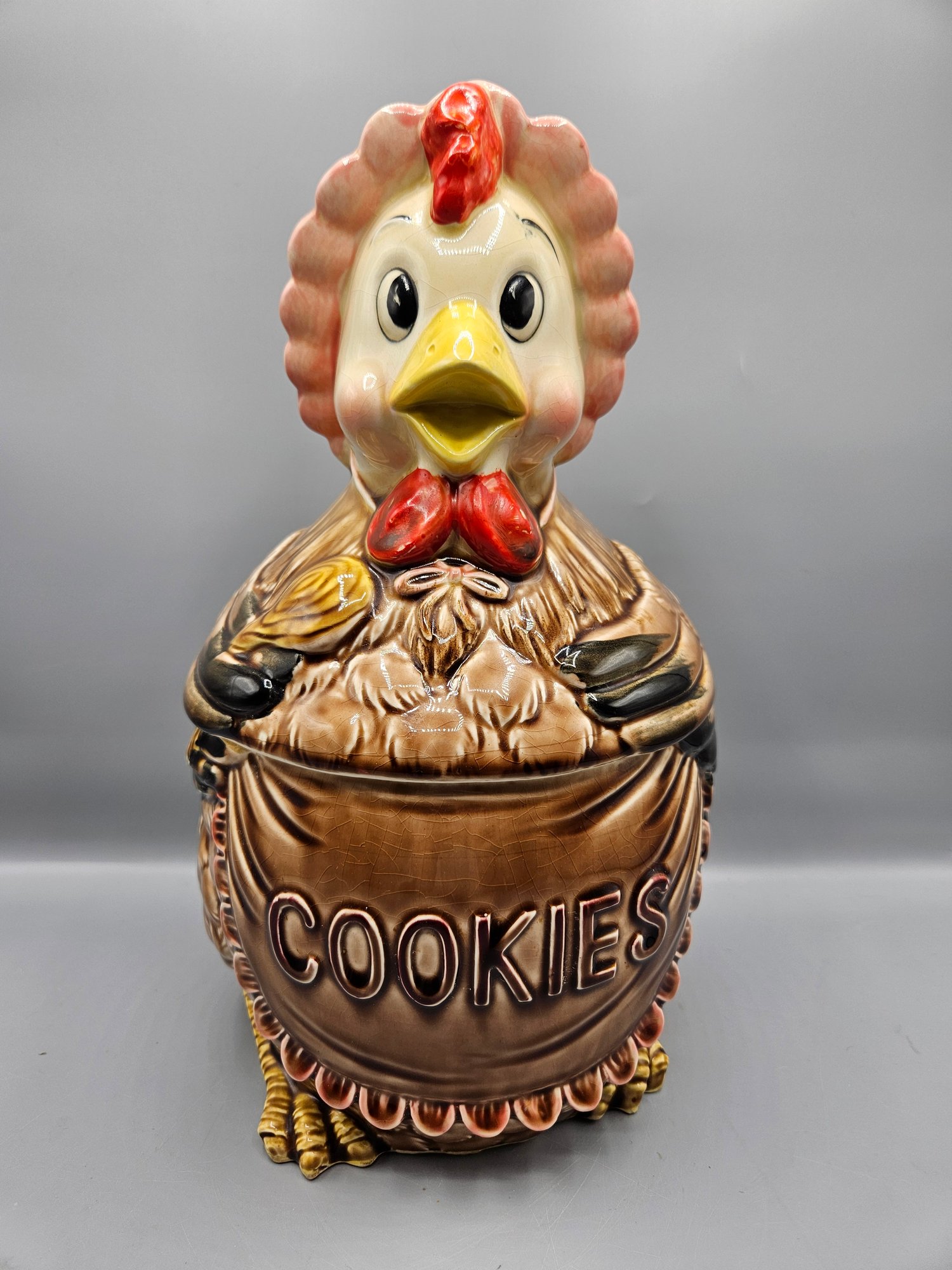 Vintage Chicken Cookie Jarnull