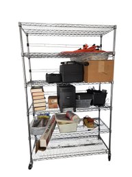 Ultra Durable Wired Garage Shelves With Wheels #1