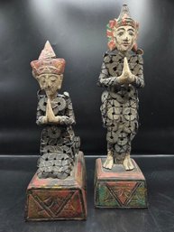 Pair Of Balinese Coin Dolls
