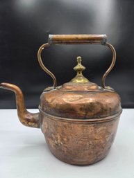 Antique Copper Tea Kettle