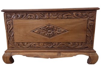 Bali Wood Carved Multi Drawer Chest