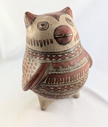 Vintage 1950s Guerrero,mexico Folk Art Owl Rare Piece!
