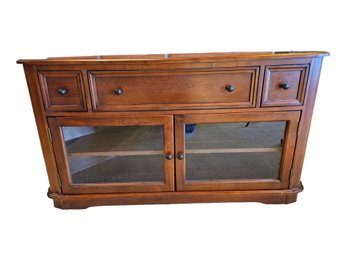 Whittier Wood Corner Console Table