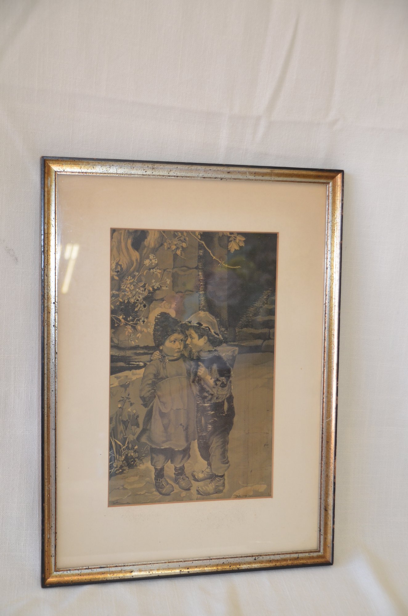 605) Antique Stevengraph Silk German Weaving Textile Art Le Secret ...